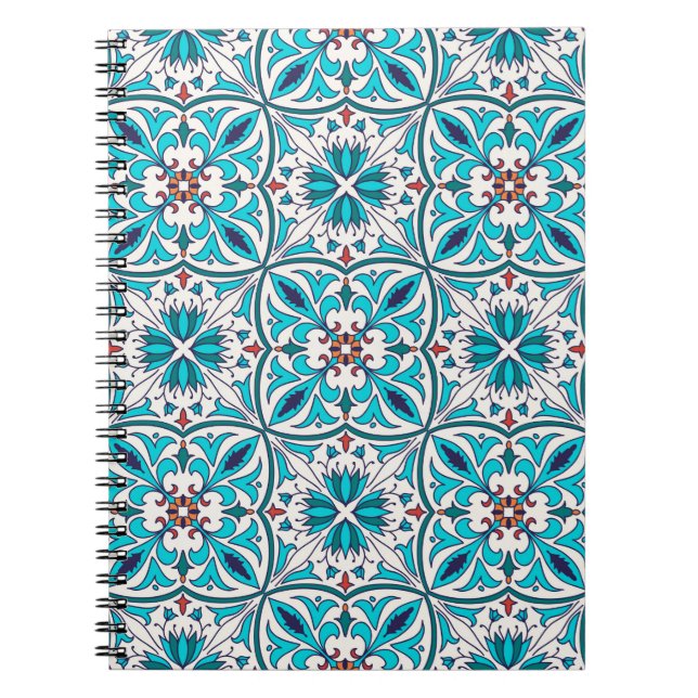 vintage seamless texture. Beautiful coloured patte Notebook (Front)