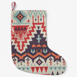 Vintage Seamless Tribal Pattern. Geometrical Ethni Small Christmas Stocking