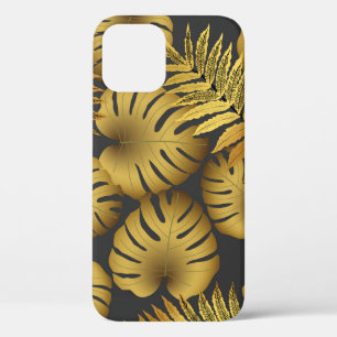 Vintage seamless tropical pattern, bright tropical iPhone 12 case