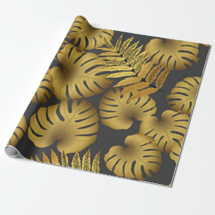 Vintage seamless tropical pattern, bright tropical wrapping paper