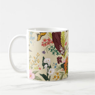 vintage seamless vintage floral pattern. Exotic fl Coffee Mug