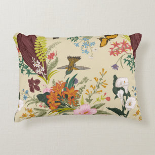vintage seamless vintage floral pattern. Exotic fl Decorative Cushion