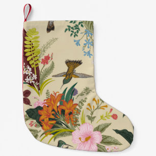 vintage seamless vintage floral pattern. Exotic fl Small Christmas Stocking