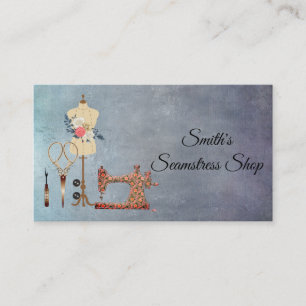 Vintage Seamstress Business Card