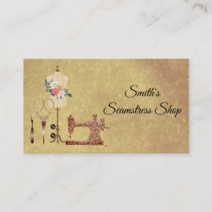 Vintage Seamstress Business Card