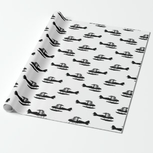 Vintage Seaplane Aeroplanes Plane Art CUSTOM COLOR Wrapping Paper