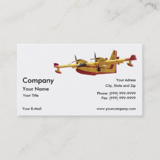Vintage Seaplane Business Card