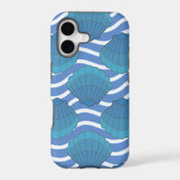 Vintage Seashell And Waves Pattern