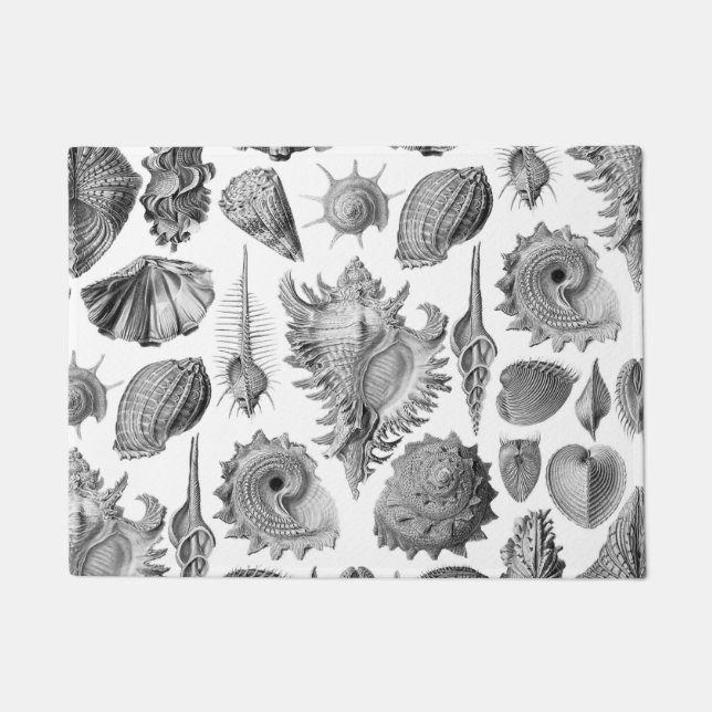 Vintage Seashells Doormat (Front)