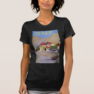 Vintage Seaside Village Italy Tourism T-Shirt