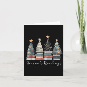 Vintage Seasons Readings All Booked For Christmas  Card