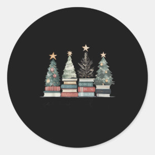 Vintage Seasons Readings All Booked For Christmas  Classic Round Sticker