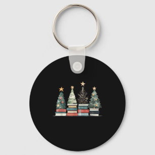 Vintage Seasons Readings All Booked For Christmas  Key Ring
