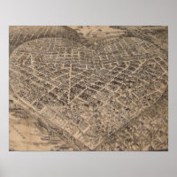 Vintage Seattle Heart Map (1905)