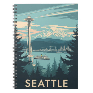 Vintage Seattle Travel Notebook