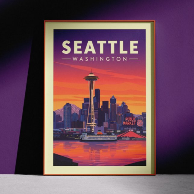 Vintage Seattle Washington Poster (Creator Uploaded)