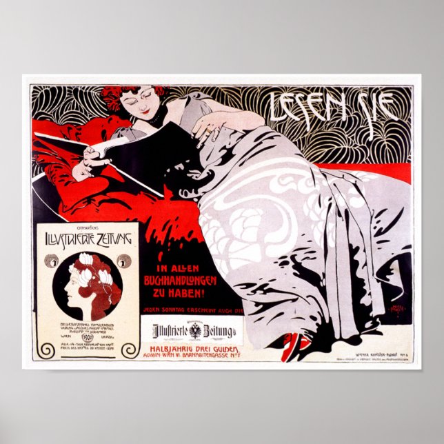 Vintage Secession Austrian Poster: Kolo Moser Poster (Front)