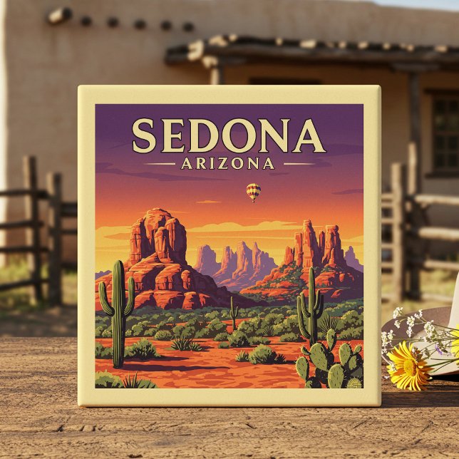 Vintage Sedona Arizona Ceramic Tile (Creator Uploaded)
