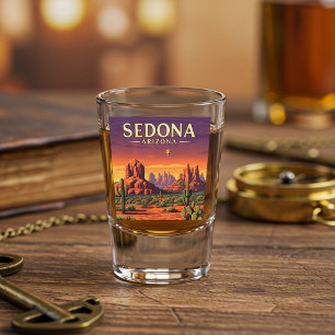 Vintage Sedona Arizona Shot Glass