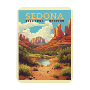 Vintage Sedona Arizona Travel Magnet
