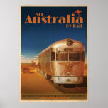 Vintage See Australia By Rail Travel Poster<br><div class="desc">Available EXCLUSIVELY through vintage republic this is a limited edition design</div>