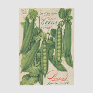 Vintage Seed Catalog Burpee's 1912 Peas Tissue Paper