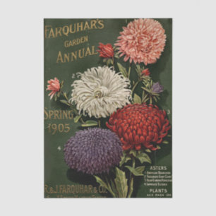 Vintage Seed Catalog Farquar's Garden Annual, 1905 Tissue Paper