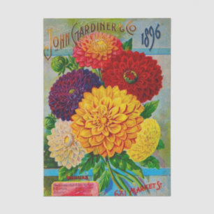 "Vintage Seed Catalog John Gardiner, 1896 Tissue Paper