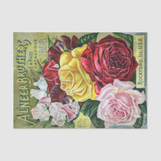 Vintage Seed Catalogue Alneer Brothers, Roses, 189 Tissue Paper