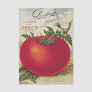 Vintage Seed Catalogue Burpee, Tomato, 1914 Tissue Paper