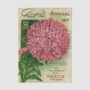 Vintage Seed Catalogue, Burpee's Annual 1917 Tissue Paper