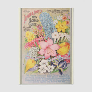 Vintage Seed Catalogue Conard 1900 Roses and Flowe Tissue Paper