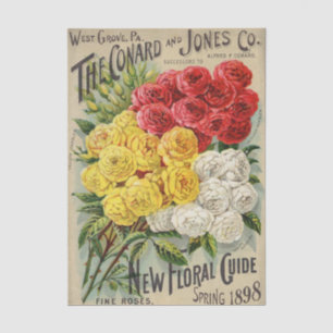Vintage Seed Catalogue Conard Jones, 1898 Tissue Paper