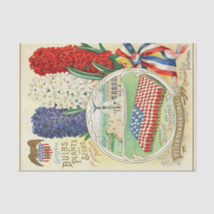 Vintage Seed Catalogue, Old Glory, Hyacinths Tissue Paper