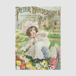 Vintage Seed Catalogue Peter Henderson 1901, Flowe Tissue Paper