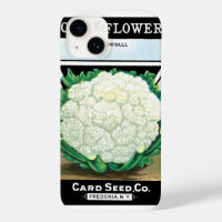 Vintage Seed Packet Label Art, Cauliflower Veggies
