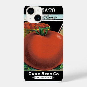 Vintage Seed Packet Label Art, Tomato Pomodoro Case-Mate iPhone 14 Case