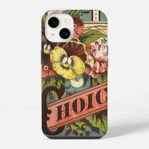 Vintage Seed Packet Label Art, Vick's Choice Seeds iPhone Case