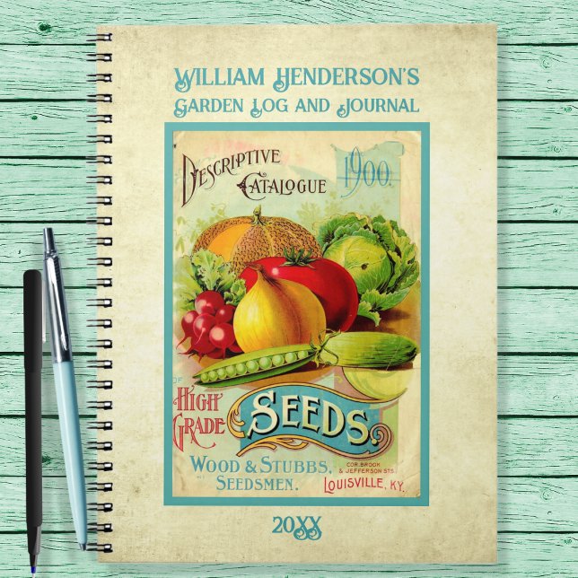 Vintage Seed Packet Personalised Garden Notebook (Creator Uploaded)