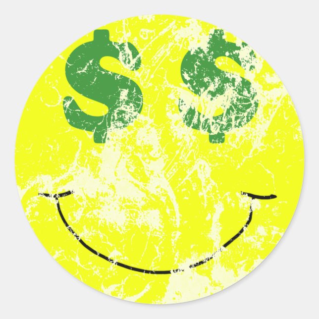 Vintage Seeing Green Sticker (Front)