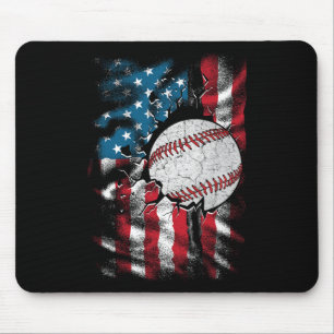 Vintage Sell 4th Of July Men Usa American Flag Boy Mouse Pad