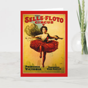 Vintage Sells-Floto Circus Poster Card