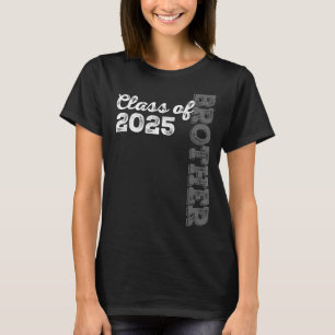 Vintage Senior 2025 Class Grad Proud Brother Class T-Shirt