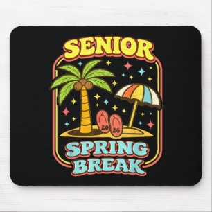 Vintage Senior Spring Break 2026 Design Mouse Pad
