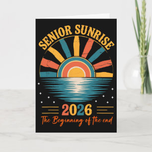 Vintage Senior Sunrise 2026 Of Cl Graduation _1  Card