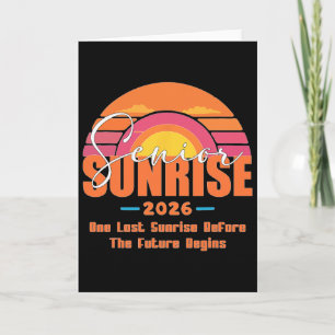Vintage Senior Sunrise 2026 Seniors Of Cl Graduati Card