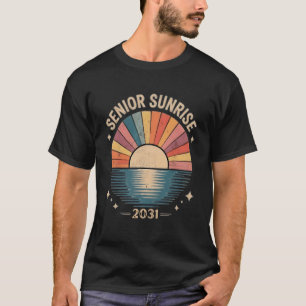 Vintage Senior Sunrise 2031 Seniors of Class Gradu T-Shirt