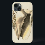 Vintage Sepia Conch Shell iPhone 13 Case<br><div class="desc">You can hear the ocean from these Conch seashell loud and clear! If you are stressed out,  picture yourself on the warm sandy beach. These Conch seashell are a great piece of art with a sepia background to make the image stand out to be sharper.</div>