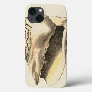 Vintage Sepia Conch Shell iPhone 13 Case
