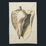 Vintage Sepia Conch Shell Tea Towel<br><div class="desc">You can hear the ocean from these Conch seashell loud and clear! If you are stressed out,  picture yourself on the warm sandy beach. These Conch seashell are a great piece of art with a sepia background to make the image stand out to be sharper.</div>